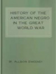 History of the American Negro in the Great World War