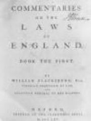 Commentaries on the Laws of England